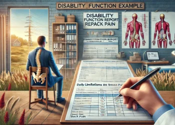 Disability Function Report Example Answers for Back Pain